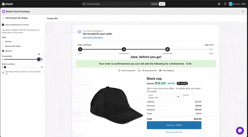 Customize everything in post-purchase offers